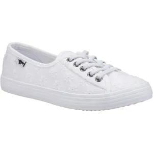 Rocket Dog Chow White Fortune Eyelet Trainers
