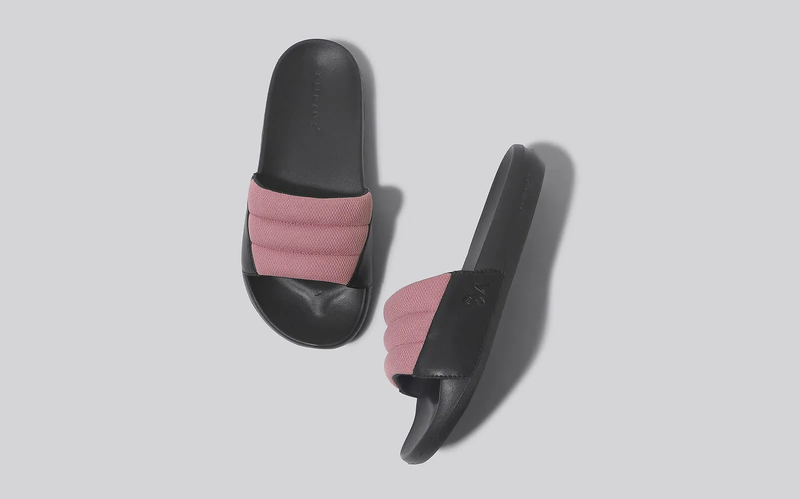 Squooshy Slides for Women : Black-Pink