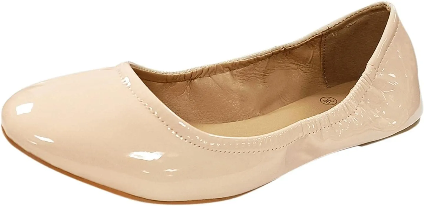 Women's Battle Flat Shoes Comfortable Slip on Casual Breathable Knitted Dressy Work Office Pointed Toe Wedding Elegant