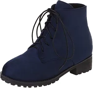 Work Boots for Women Ankle Warm Booties for Women Cute Womens Boots Non Slip Work Shoes Women Cover Heel Round Toe Lug Sole Low Heel Chelsea Fashion