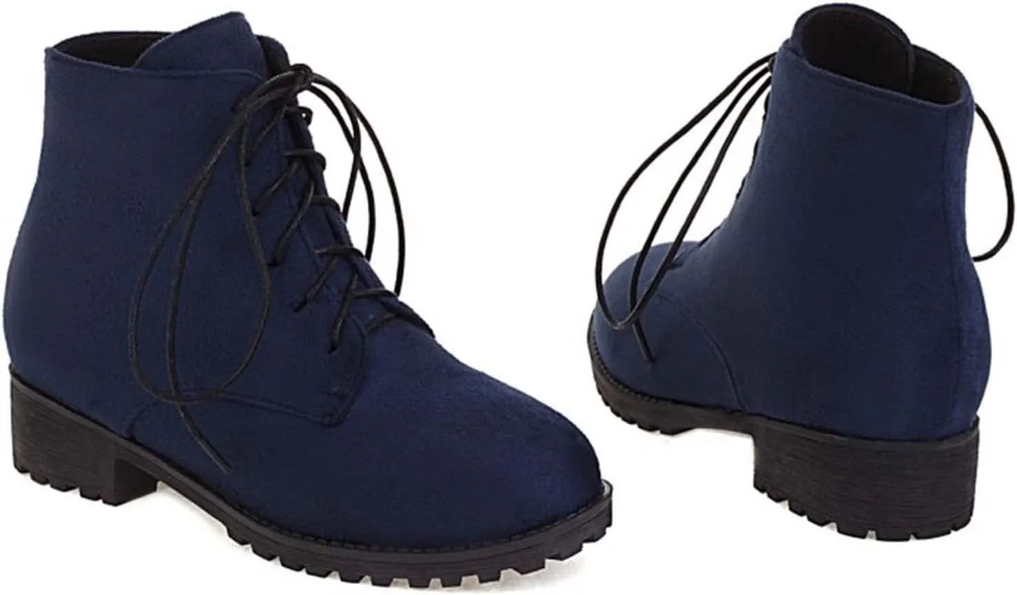 Work Boots for Women Ankle Warm Booties for Women Cute Womens Boots Non Slip Work Shoes Women Cover Heel Round Toe Lug Sole Low Heel Chelsea Fashion