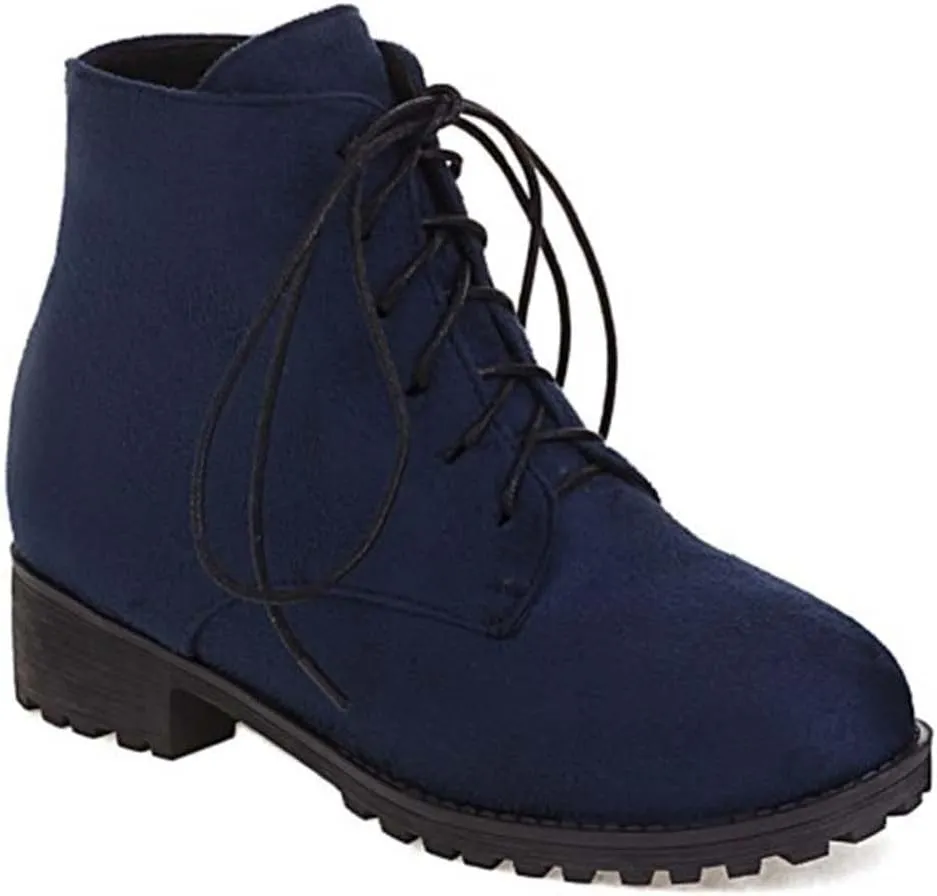 Work Boots for Women Ankle Warm Booties for Women Cute Womens Boots Non Slip Work Shoes Women Cover Heel Round Toe Lug Sole Low Heel Chelsea Fashion